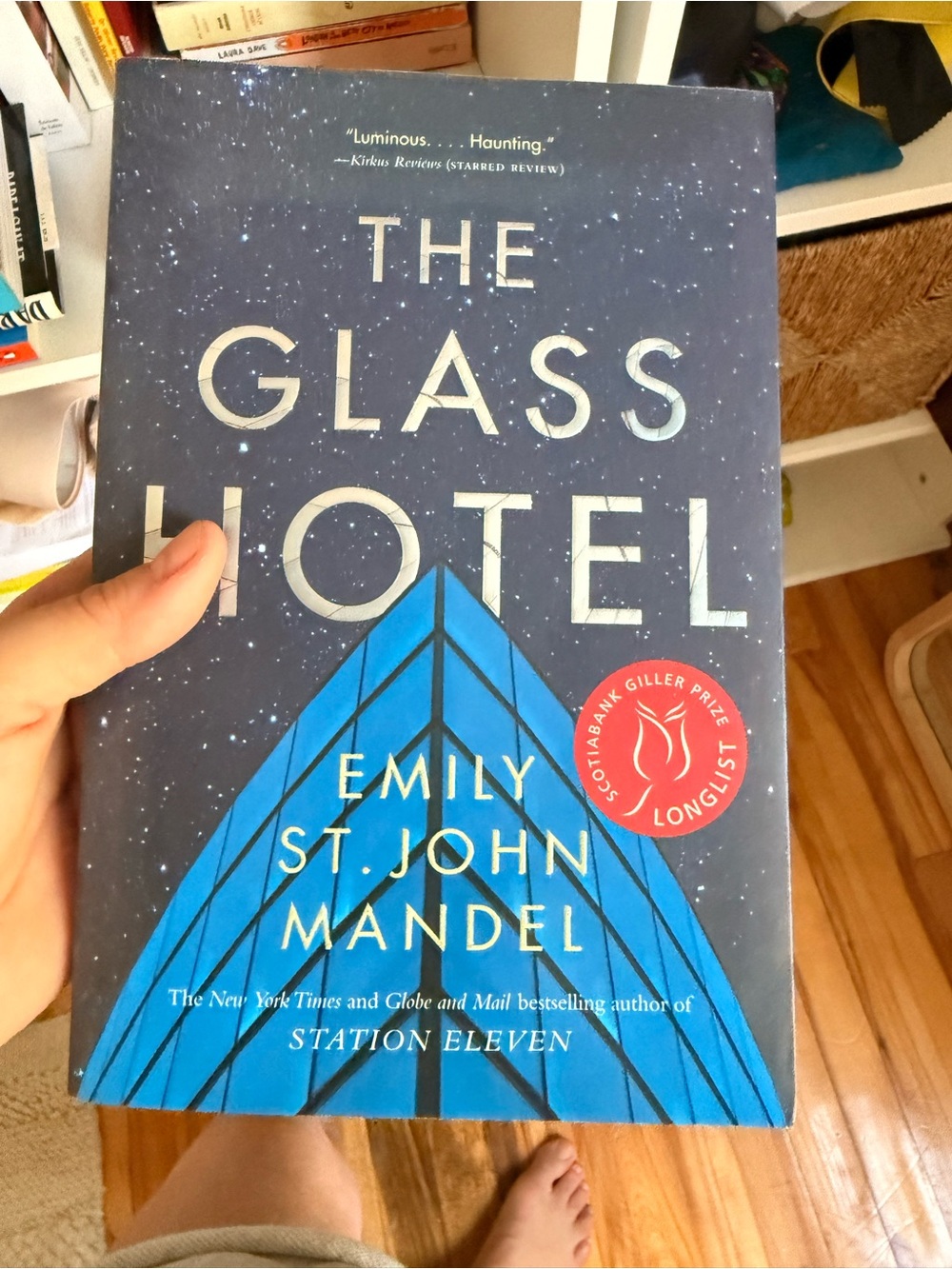 The Glass Hotel by Emily St. John Mandel - Blue Starry Cover